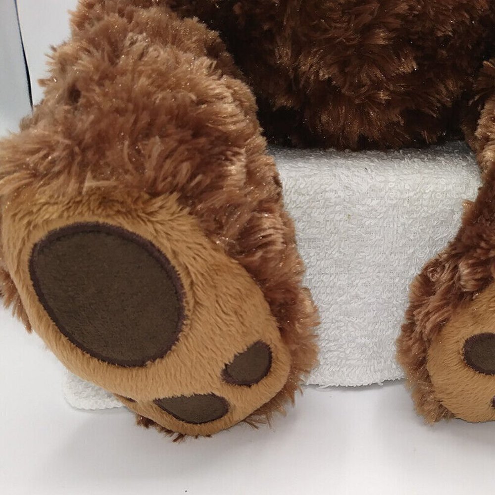 GUND Philbin Teddy Bear Chocolate Brown 18" Plush Stuffed Animal 320047 Paw Pads - Picture 11 of 15